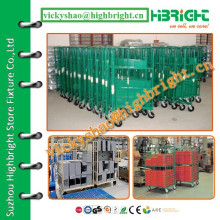 anti-rust galvanized+plastic sprayed roll cart on sale